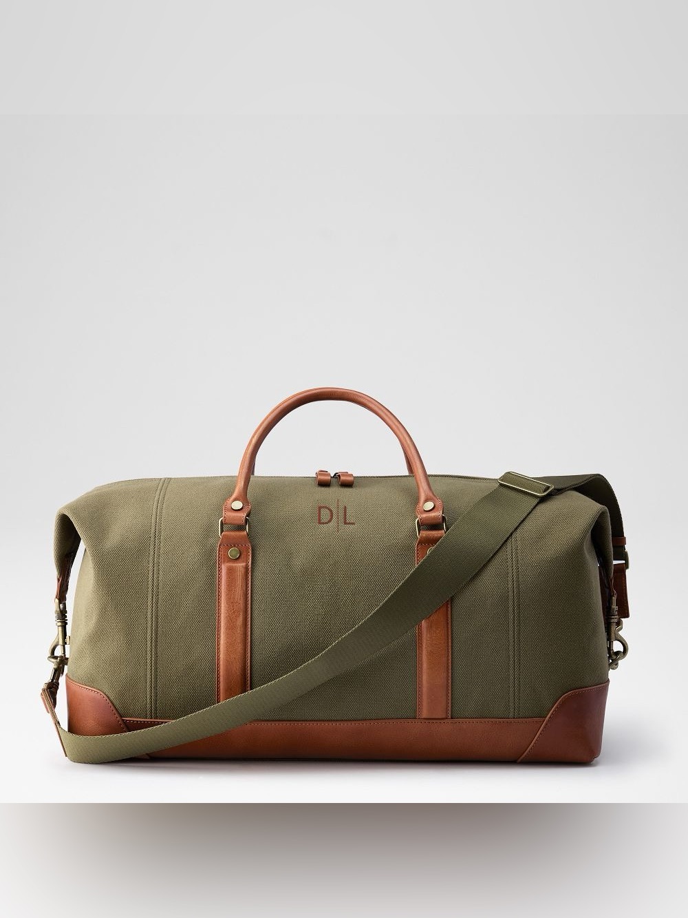 Mark & Graham Canvas and Leather Weekender Bag